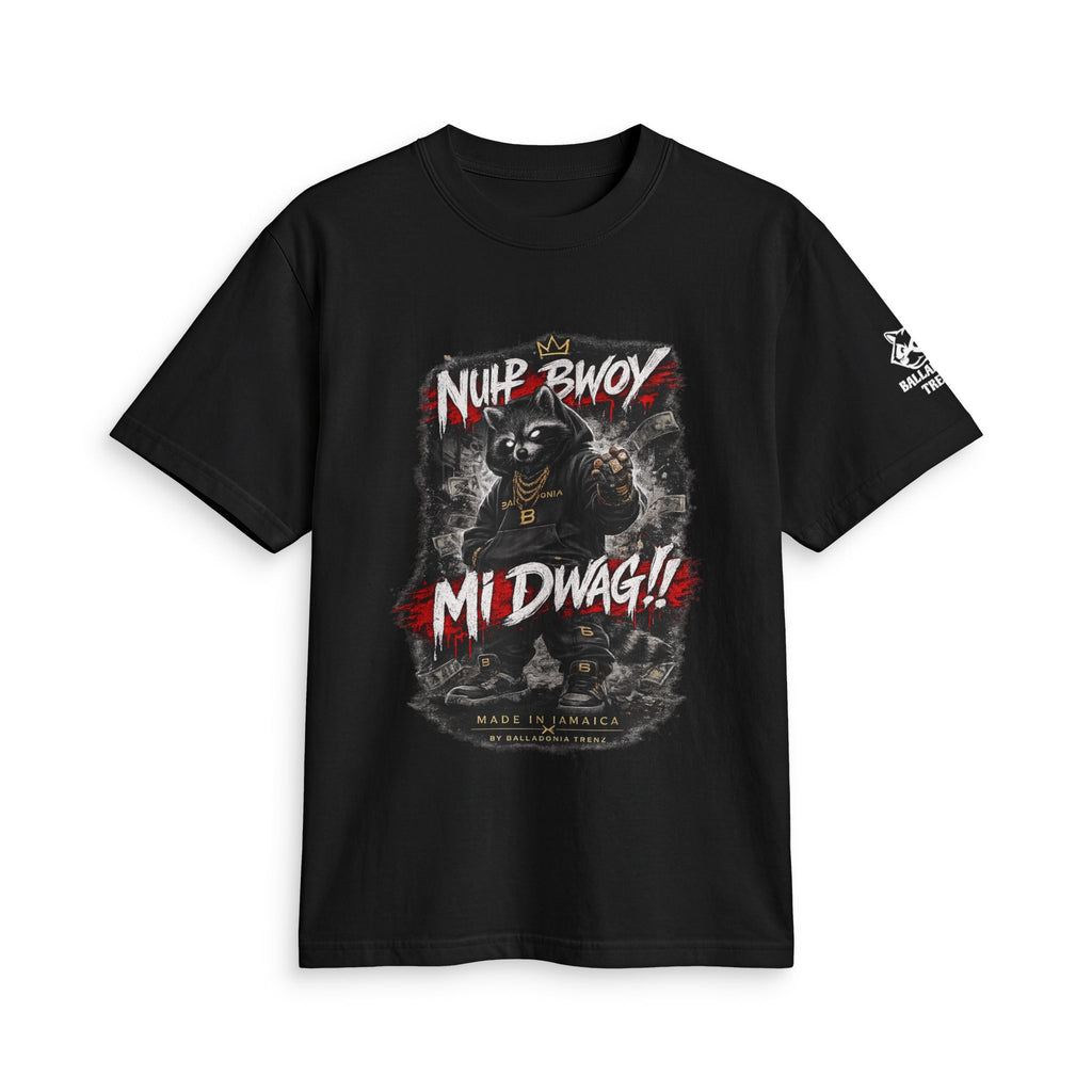 Bear Graphic T-Shirt — "Nuh Bwoy Mi Dwag" Urban Streetwear