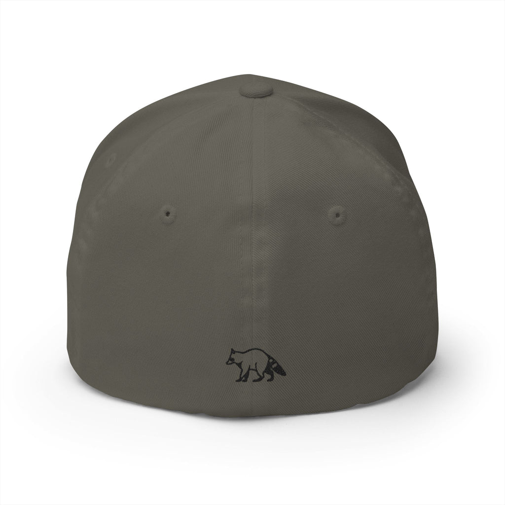 Embroidered Raccoon Logo Cap — Balladonia Trenz Structured Hat