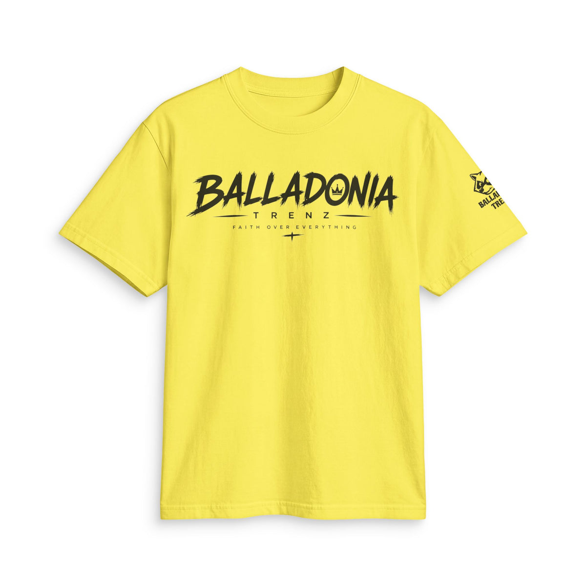 'Balladonia' Faith Streetwear Tee (GOD Vertical Back Print)