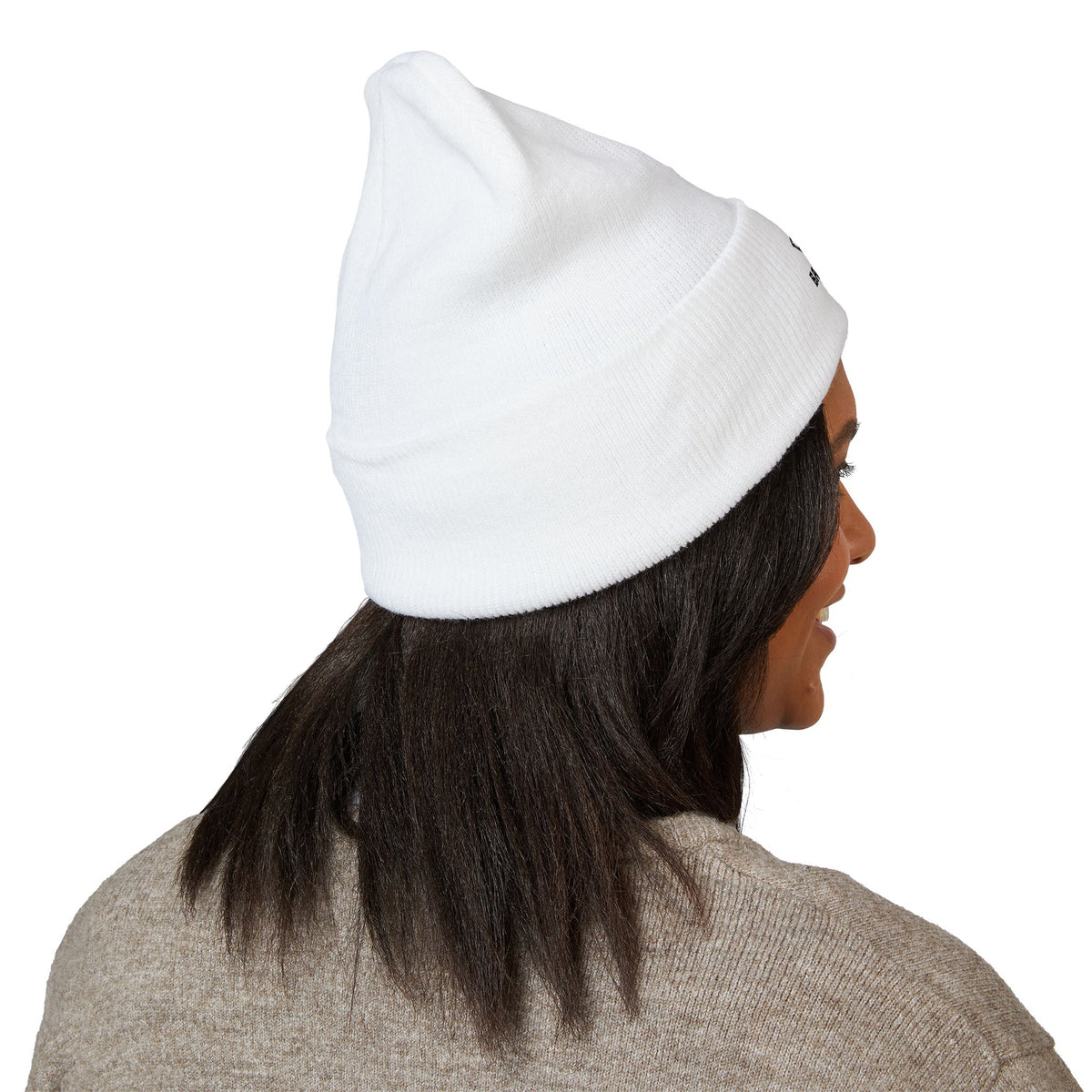 Embroidered Raccoon Logo Cuffed Beanie — Balladonia Trenz Knit Hat