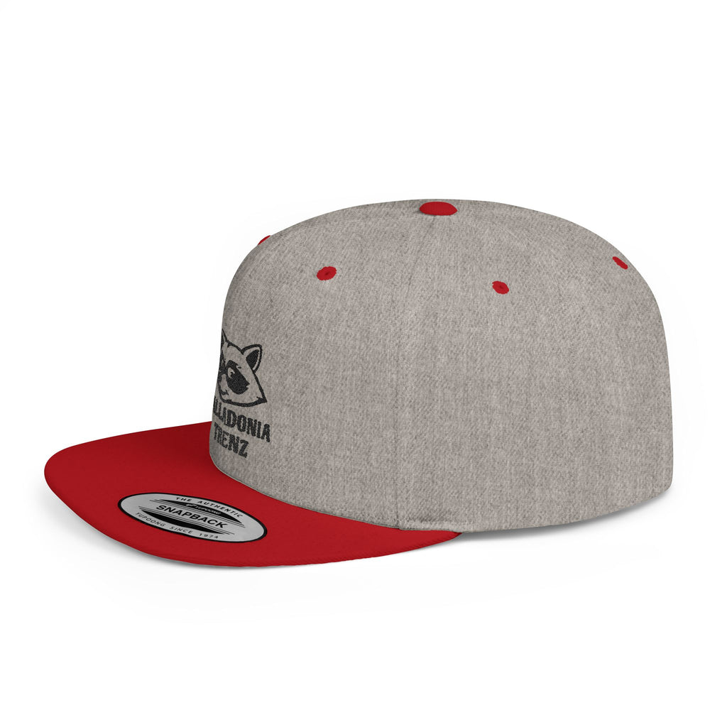 Snapback Hat — Balladonia Trenz Raccoon Logo Flat Bill Cap
