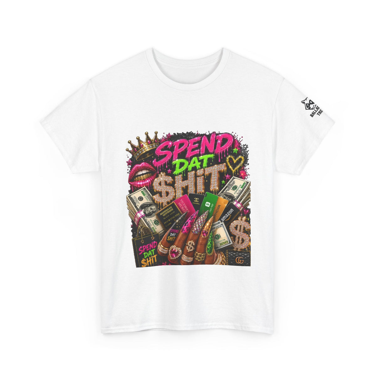 Spend Dat hit Graphic Tee — Bold Money & Neon Streetwear T-Shirt