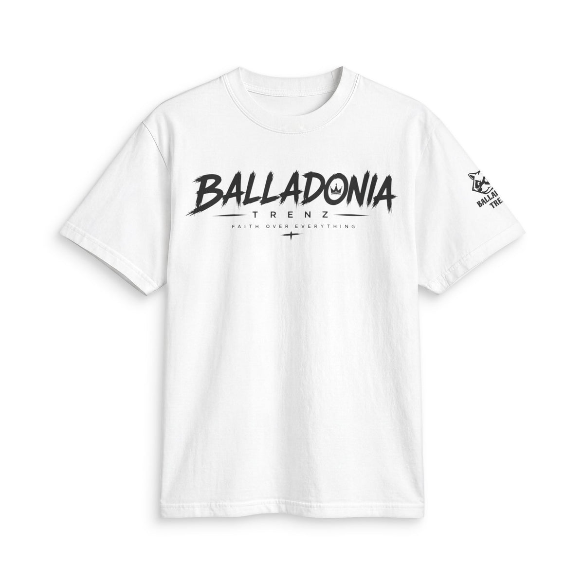 'Balladonia' Faith Streetwear Tee (GOD Vertical Back Print)