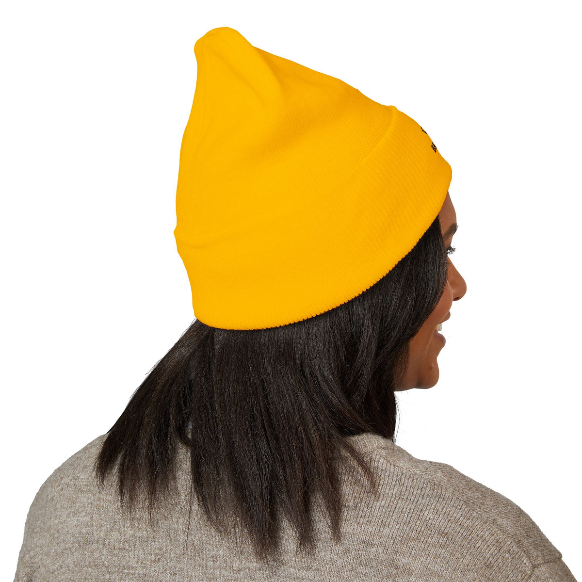 Embroidered Raccoon Logo Cuffed Beanie — Balladonia Trenz Knit Hat
