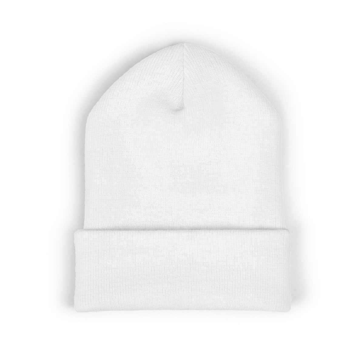 Embroidered Raccoon Logo Cuffed Beanie — Balladonia Trenz Knit Hat