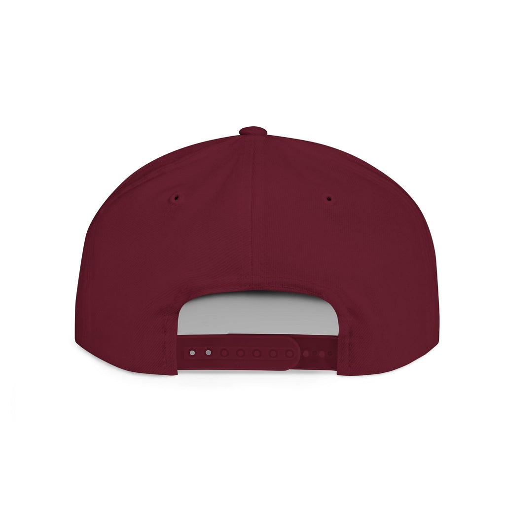 Snapback Hat — Balladonia Trenz Raccoon Logo Flat Bill Cap