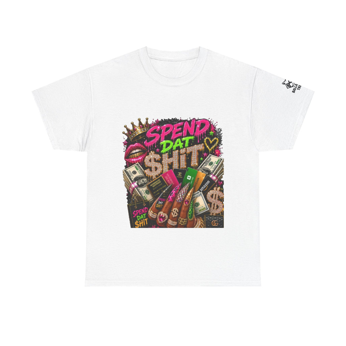 Spend Dat hit Graphic Tee — Bold Money & Neon Streetwear T-Shirt