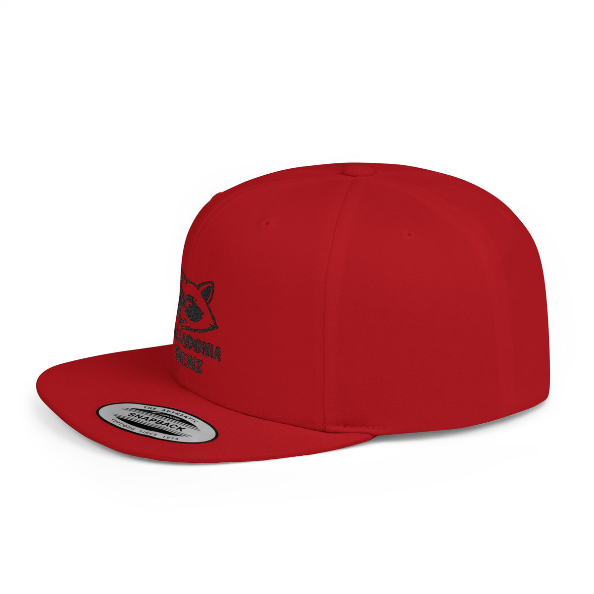 Snapback Hat — Balladonia Trenz Raccoon Logo Flat Bill Cap