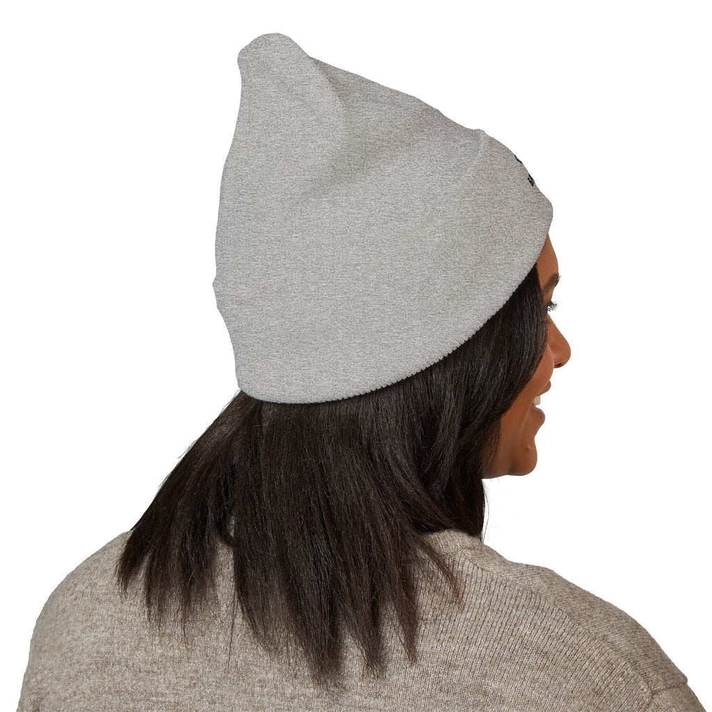 Embroidered Raccoon Logo Cuffed Beanie — Balladonia Trenz Knit Hat