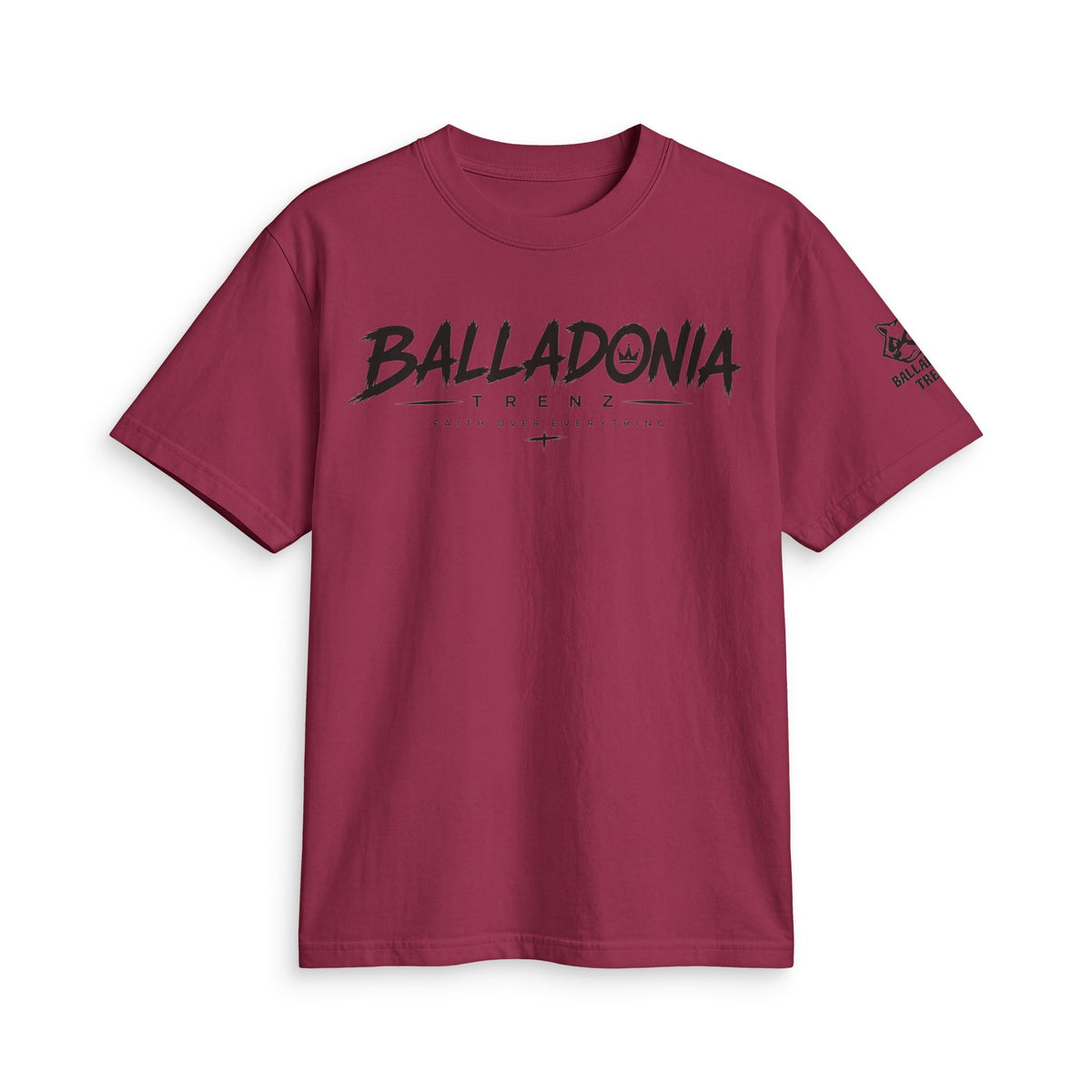 'Balladonia' Faith Streetwear Tee (GOD Vertical Back Print)