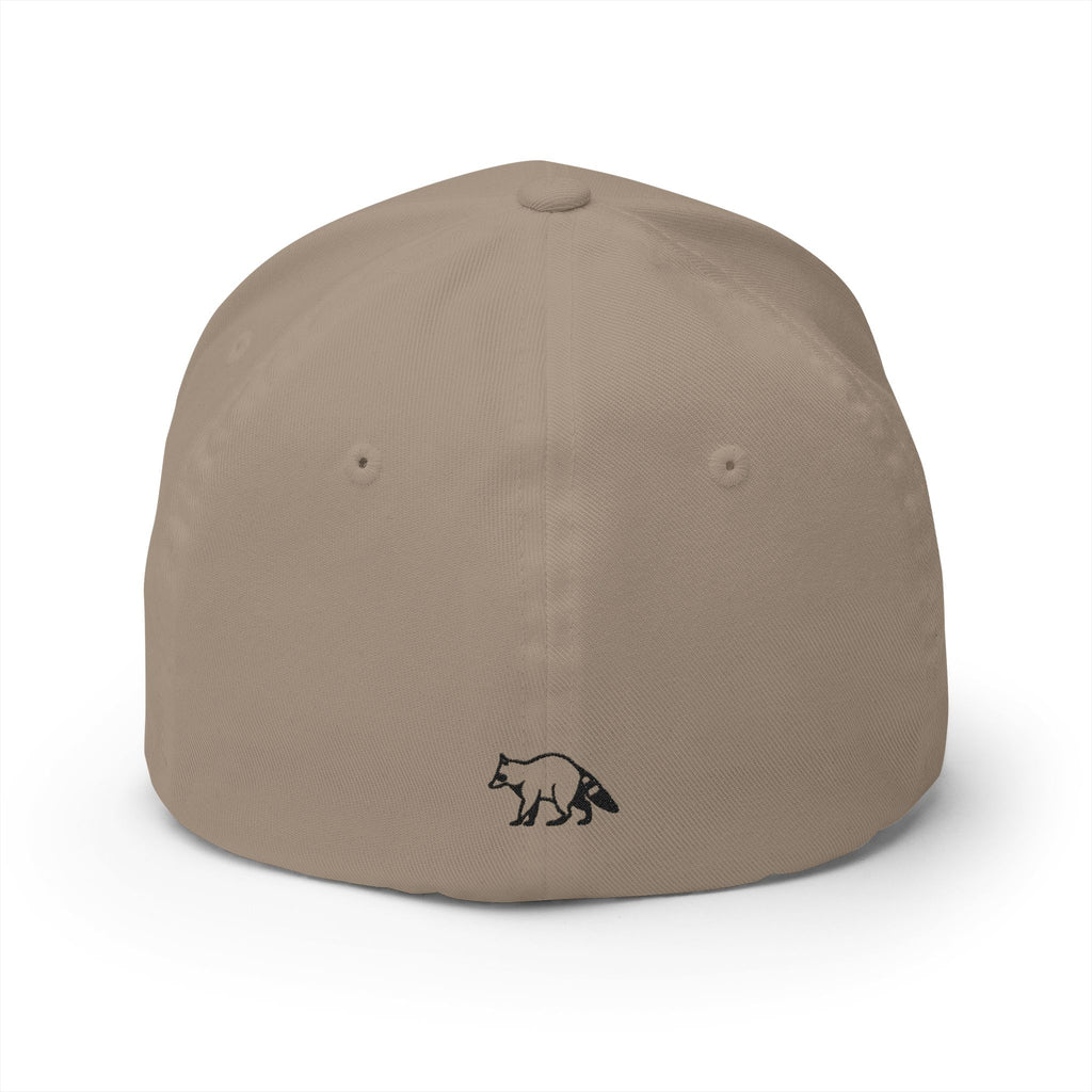 Embroidered Raccoon Logo Cap — Balladonia Trenz Structured Hat