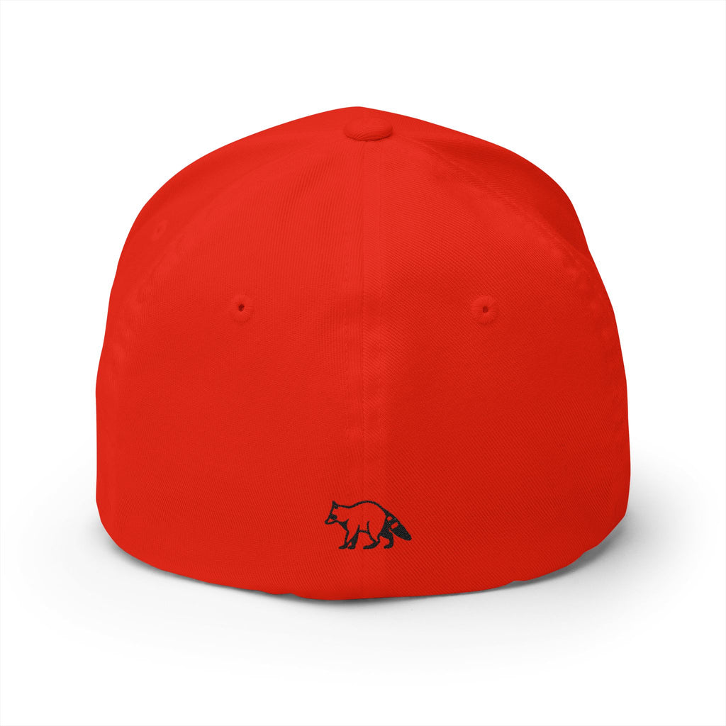 Embroidered Raccoon Logo Cap — Balladonia Trenz Structured Hat