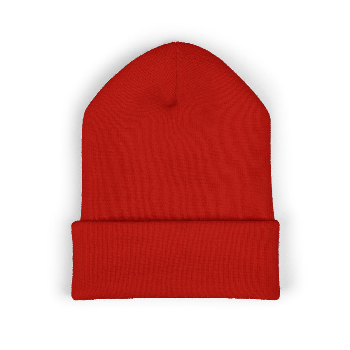 Embroidered Raccoon Logo Cuffed Beanie — Balladonia Trenz Knit Hat